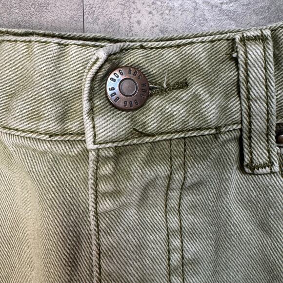 BDG Urban Outfitters Green High Rise Cheeky Shorts Womens 28 Distressed Frayed - Picture 6 of 11